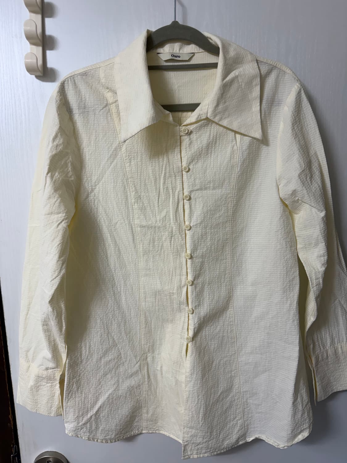 아우로 버튼 셔츠(크림) 상품이미지2