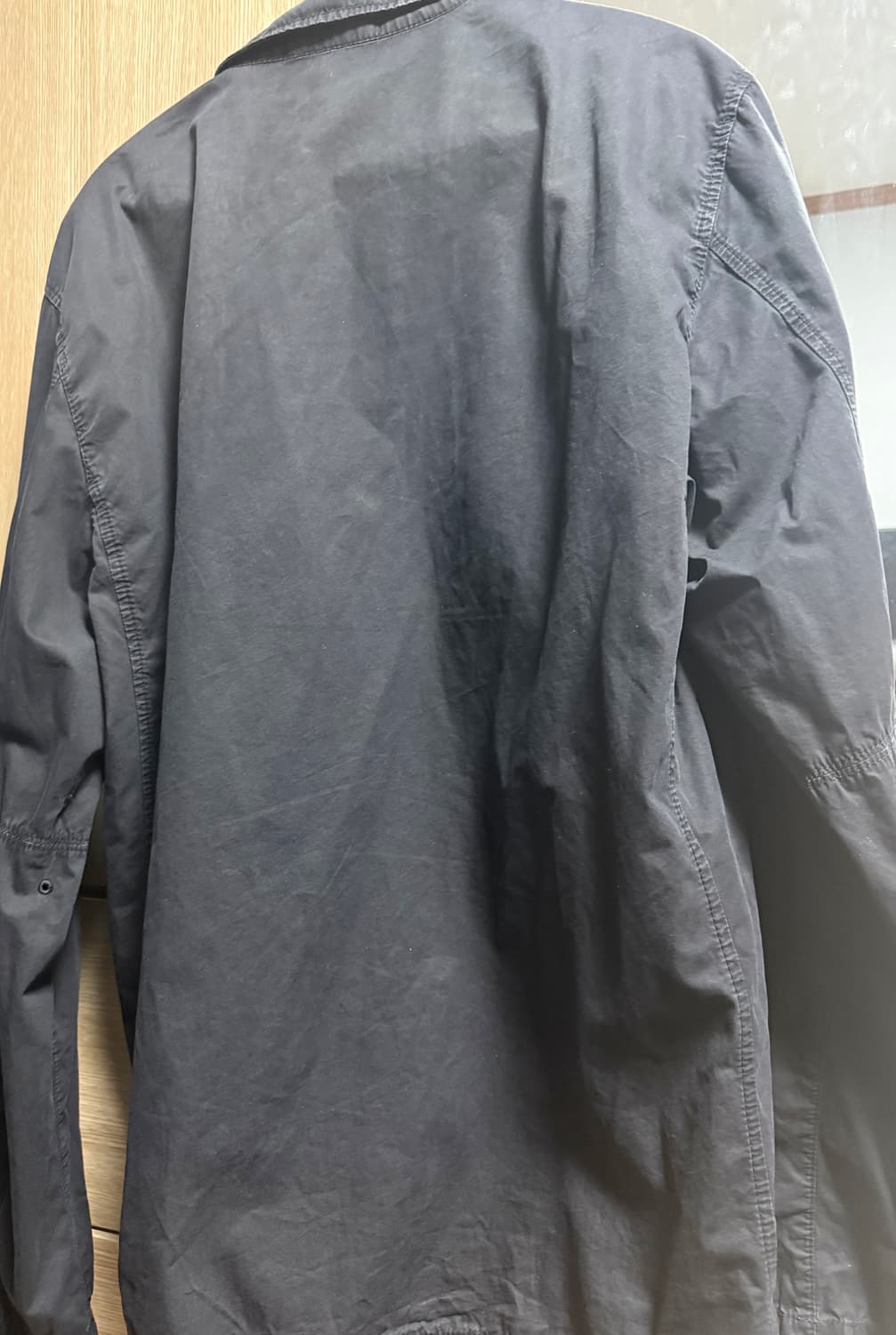 스톤아일랜드 올드이펙트 오버셔츠 블랙 21fw XL 상품이미지2