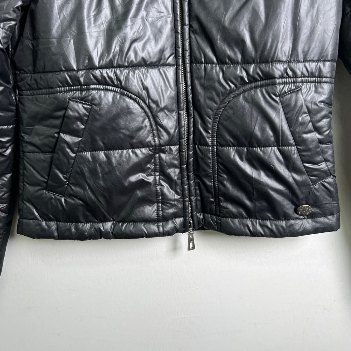 Disney 디즈니 블랙 미키마우스 크롭 패딩 M 상품이미지5