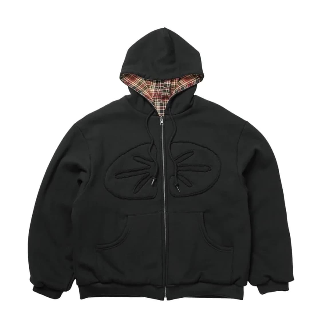 이알티알 리버시블 후드집업 채크 레드 상품이미지2