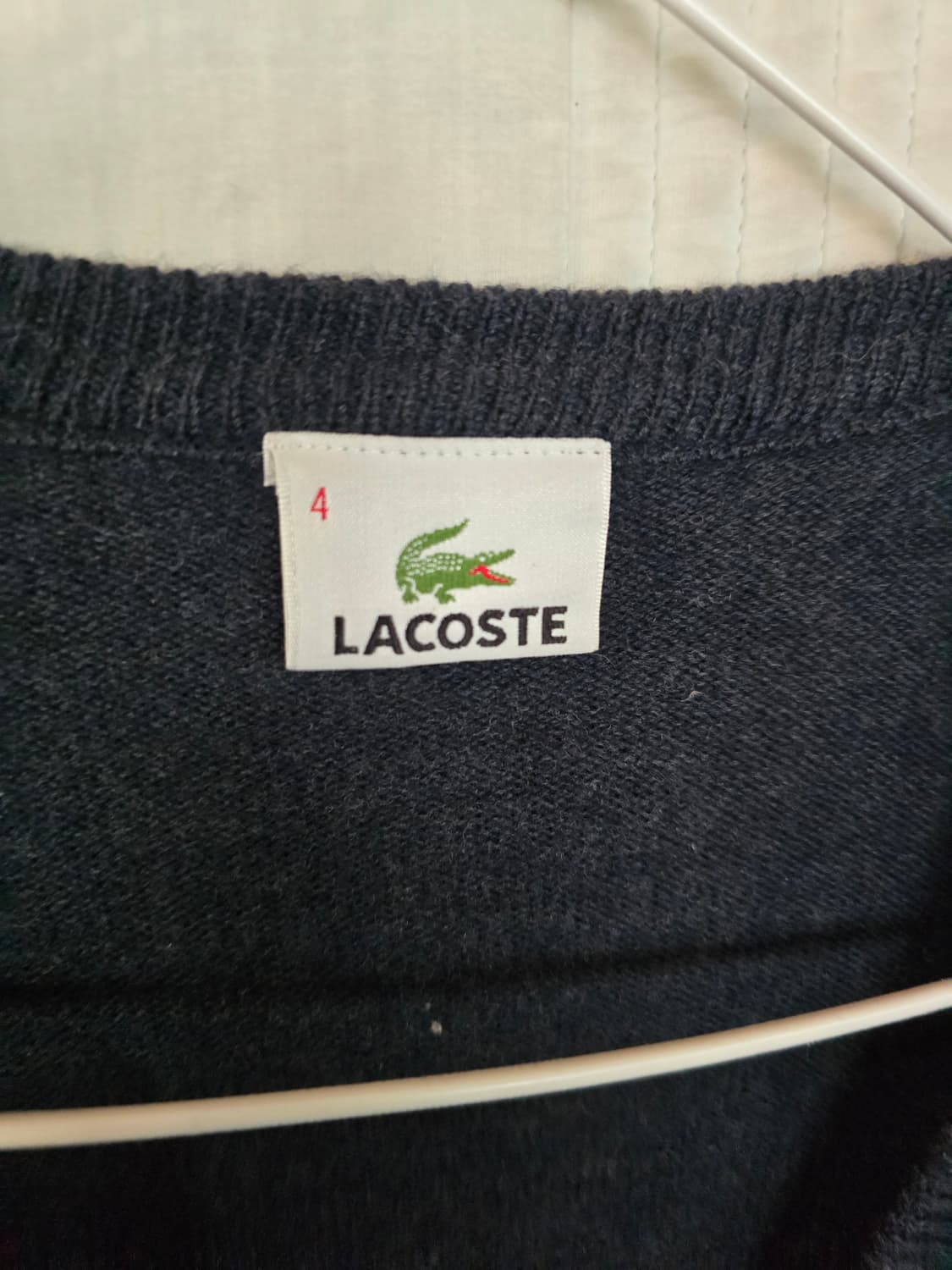 라코스테 아가일 패턴 가디건 상품이미지4