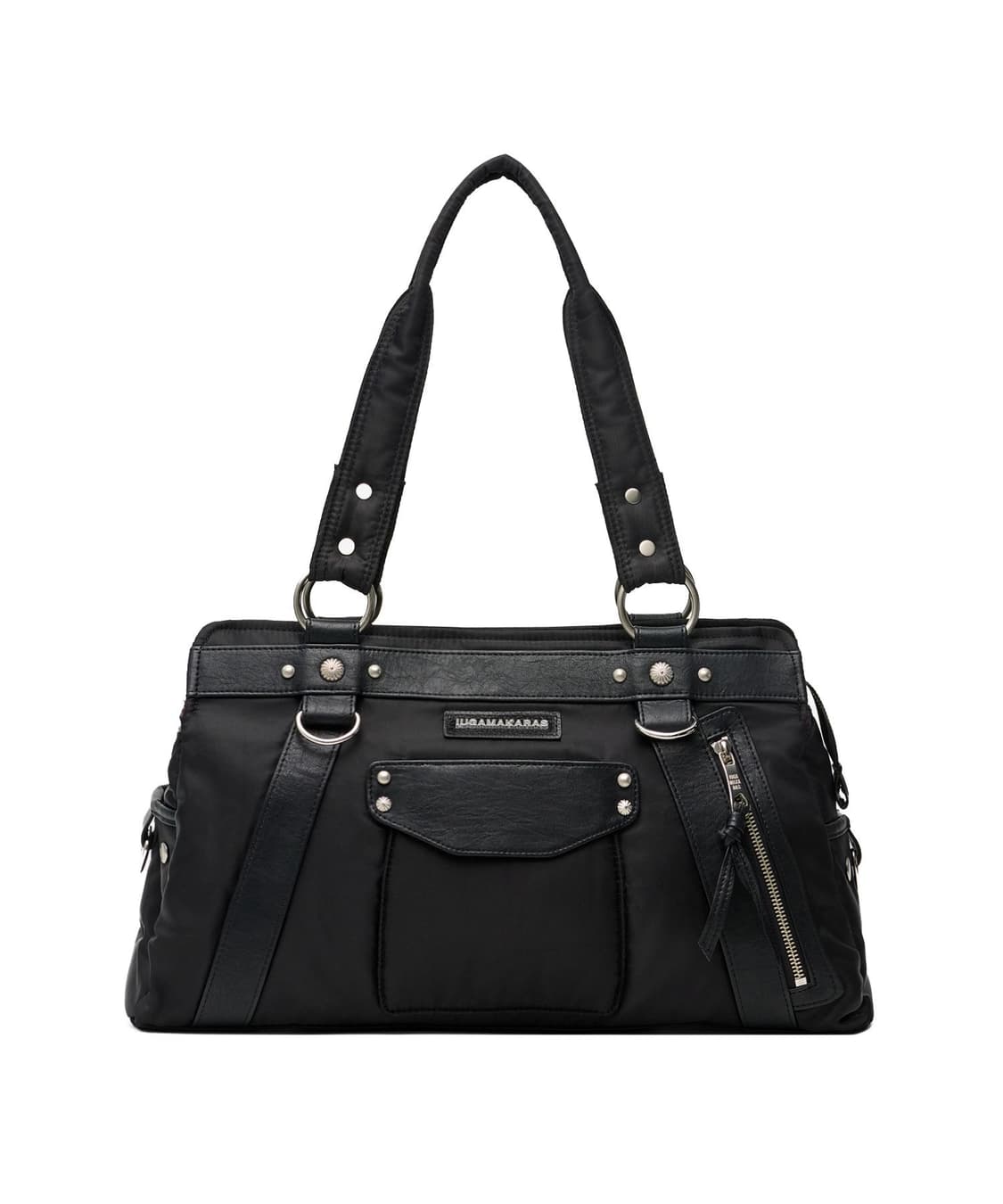 이우가마카라스 스터드 나일론 숄더백 블랙 상품이미지3