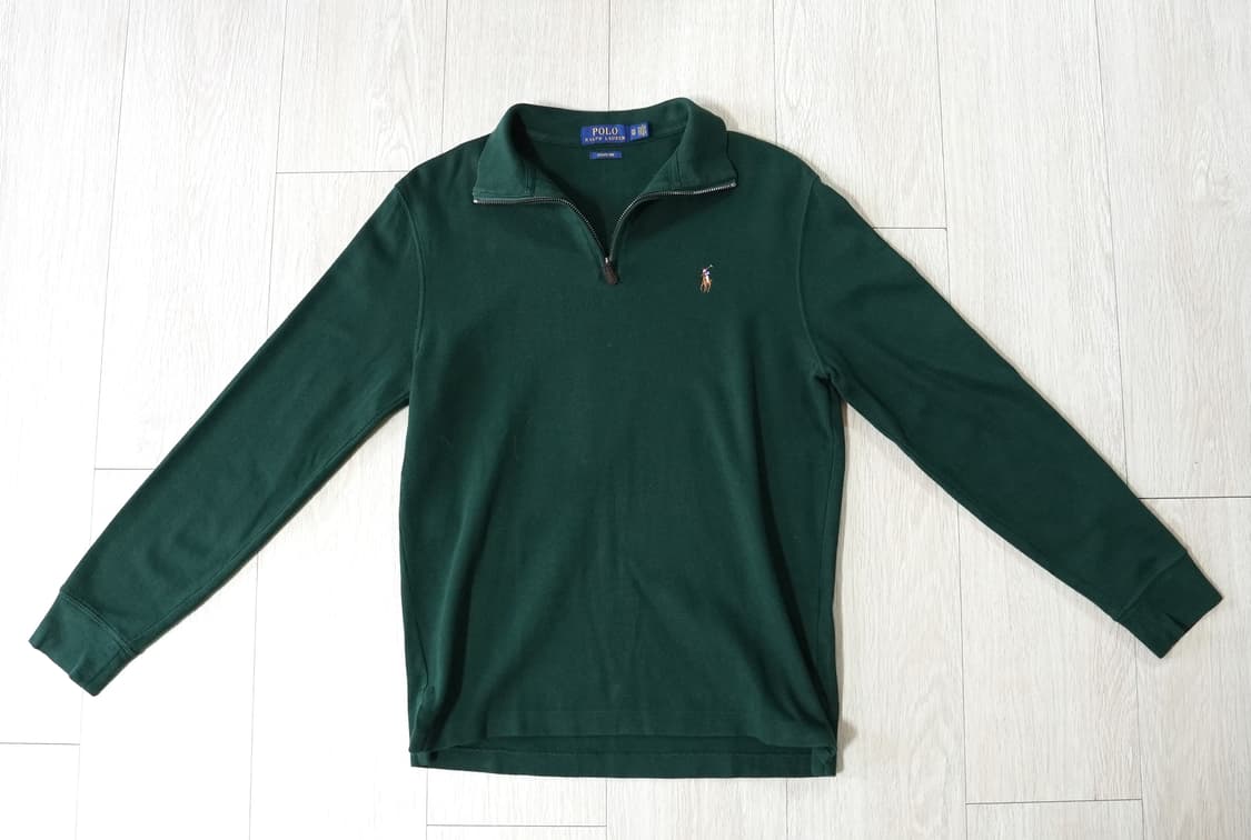 폴로 랄프로렌 에스테이트립 하프집업 니트 스웨터 그린 XS 상품이미지2