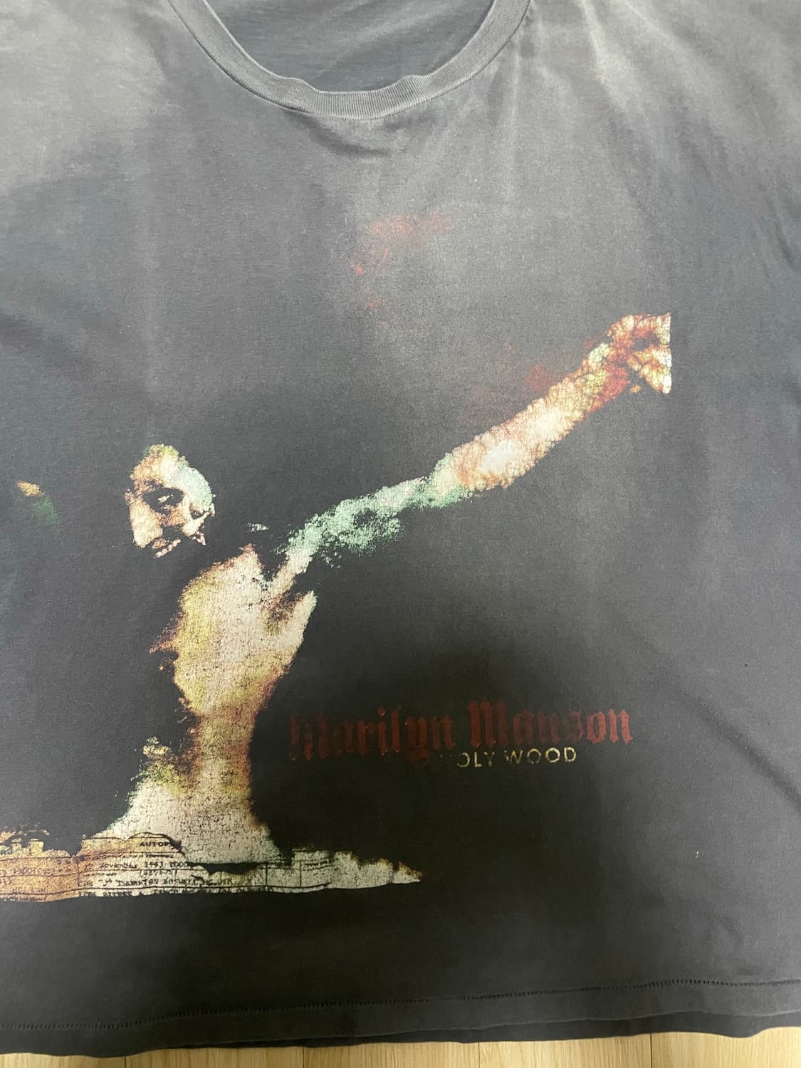 빈티지 90s 마릴린 맨슨 holywood 밴드티 xl 상품이미지2