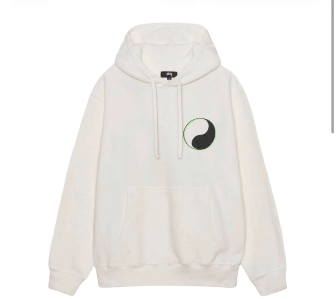 [L]스투시 x 아워레가시 드롭 쉐도우 피그먼트 다이드 후드 내츄럴 상품이미지2