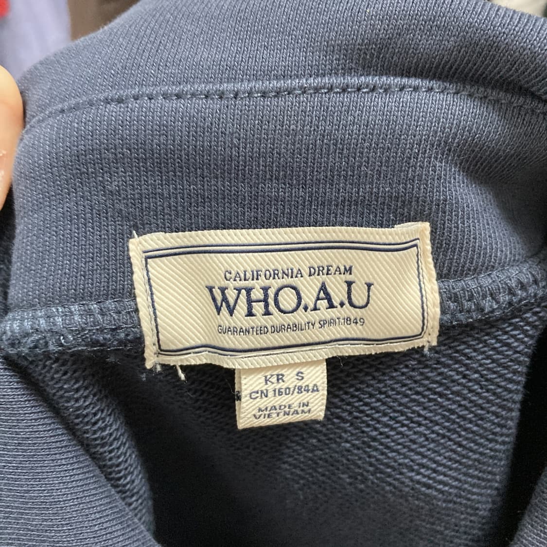 후아유 2022 여성바시티자켓 네이비 S  상품이미지4