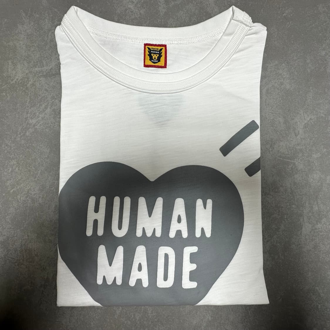 휴먼메이드 하트 티셔츠 화이트 그레이 상품이미지3