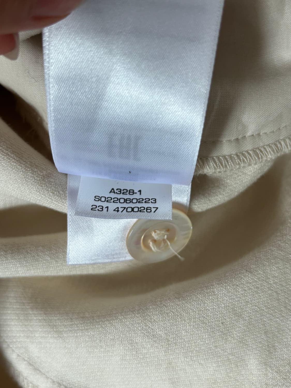 *새상품* Gant 아이보리컬러 싱글버튼 텍스쳐 셔츠 자켓 상품이미지7