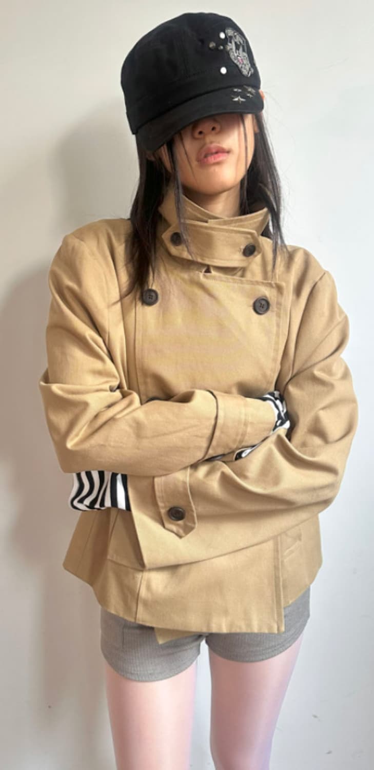 (새 상품) 베이지 더블 트렌치 자켓 상품이미지2