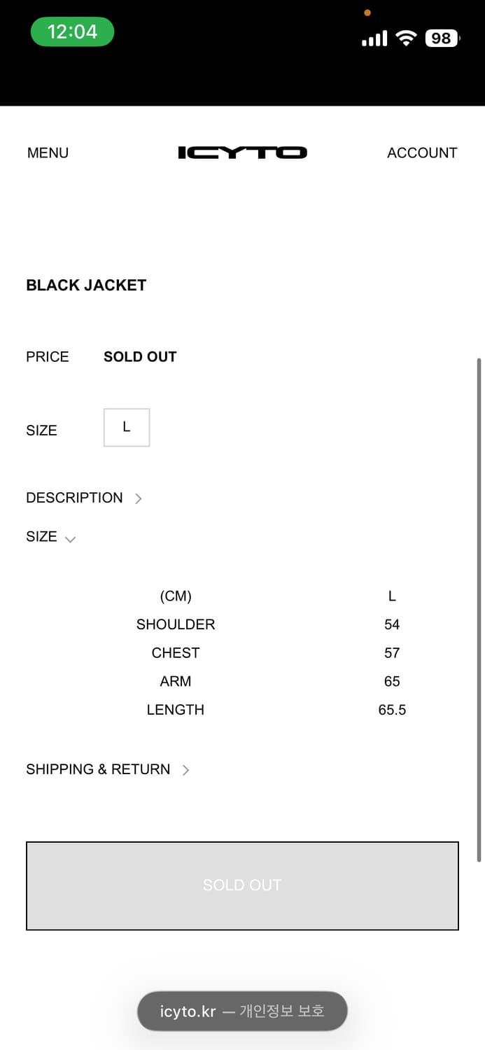 Icyto leather black jacket 상품이미지6