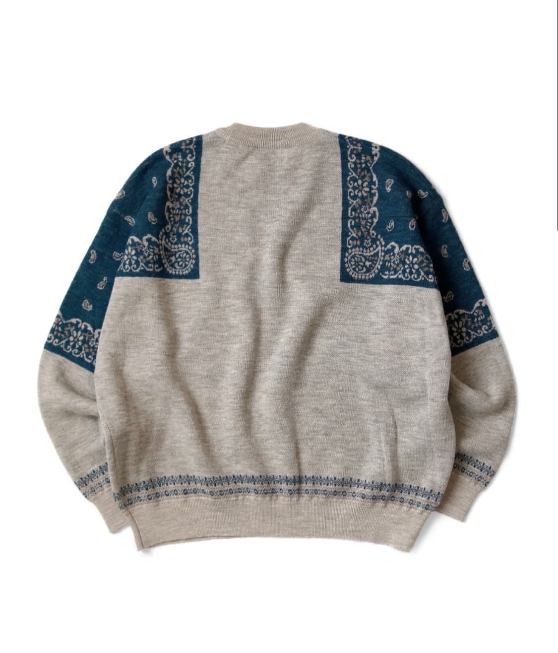 [새상품] 캐피탈 반다나 크루넥 니트 스웨터 상품이미지2