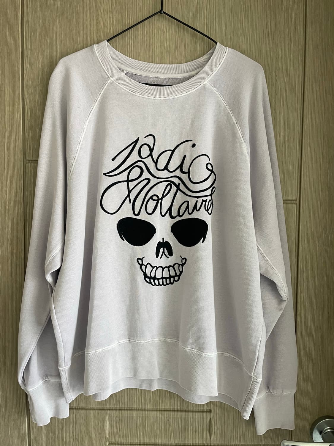 자딕앤볼테르 연보라 해골 맨투맨 상품이미지1