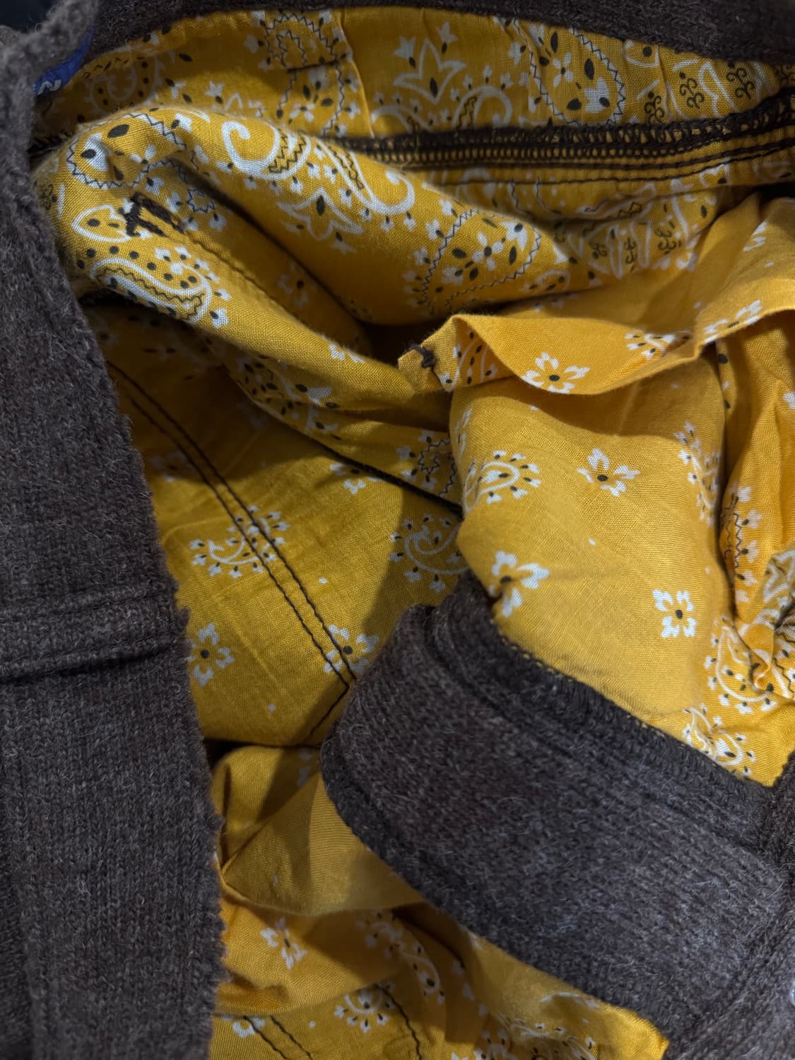 준야와타나베 03fw 반다나 프레이드 울 팬츠 상품이미지8