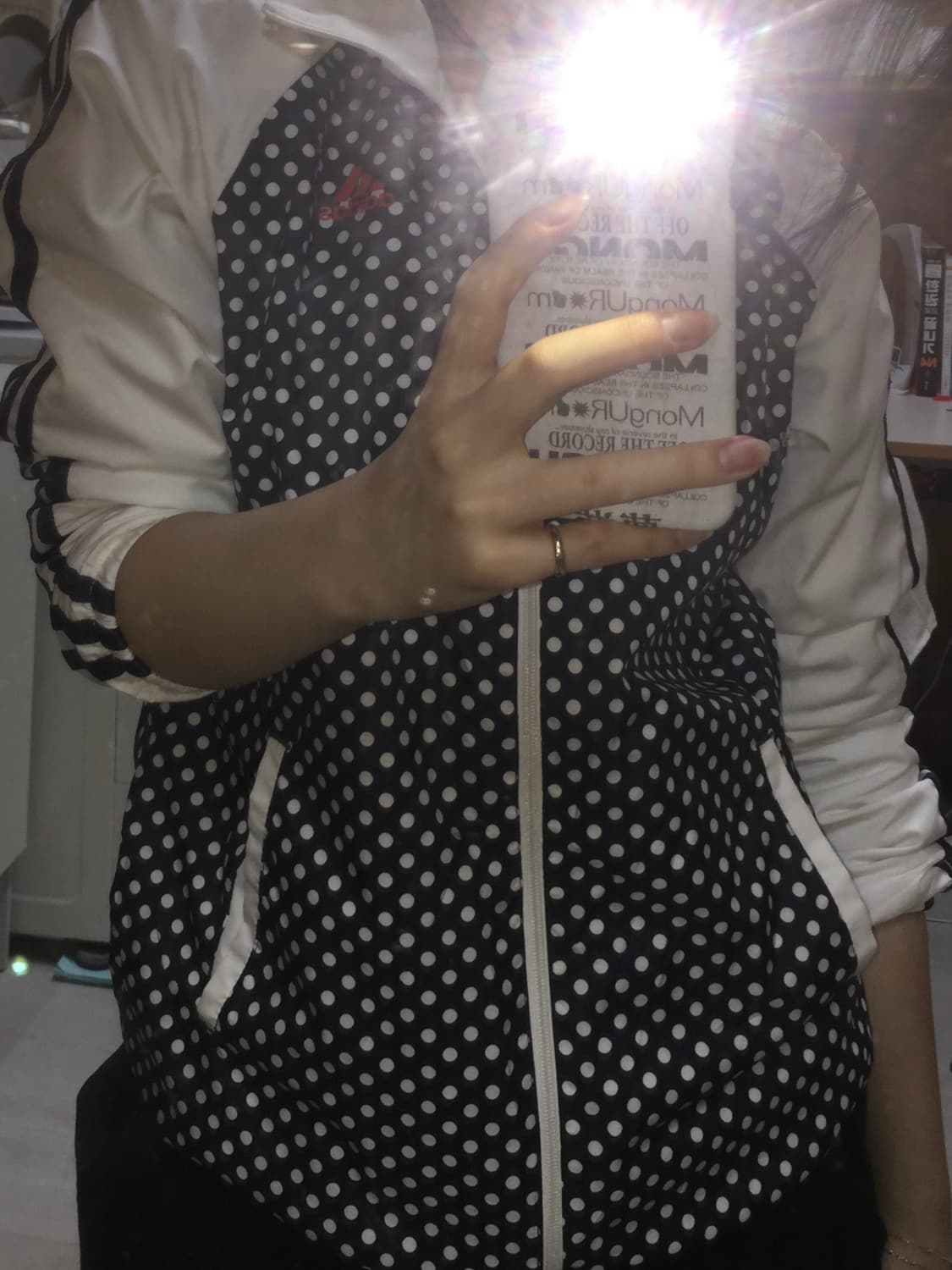 아디다스 도트 바람막이 상품이미지1