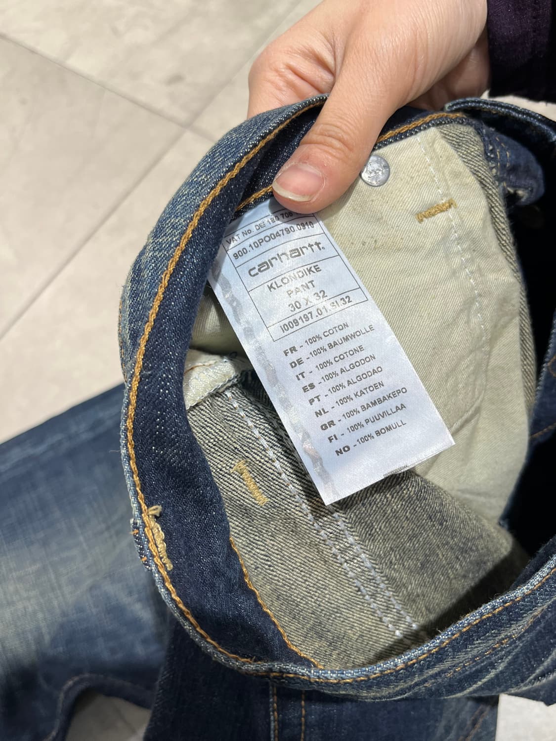 칼하트 klondike 데님 팬츠 상품이미지7