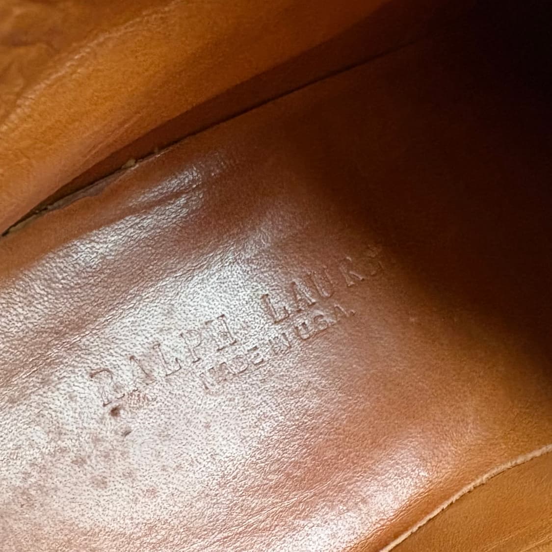 (265mm) USA Ralph Lauren 탠 더비 슈즈 상품이미지9