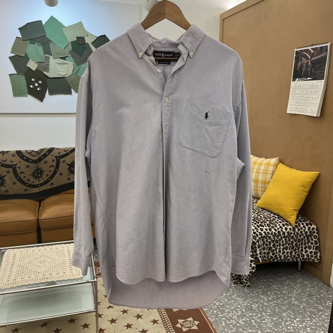 폴로 랄프로렌 빅셔츠 빈티지 오버핏 셔츠 M C10063 상품이미지3