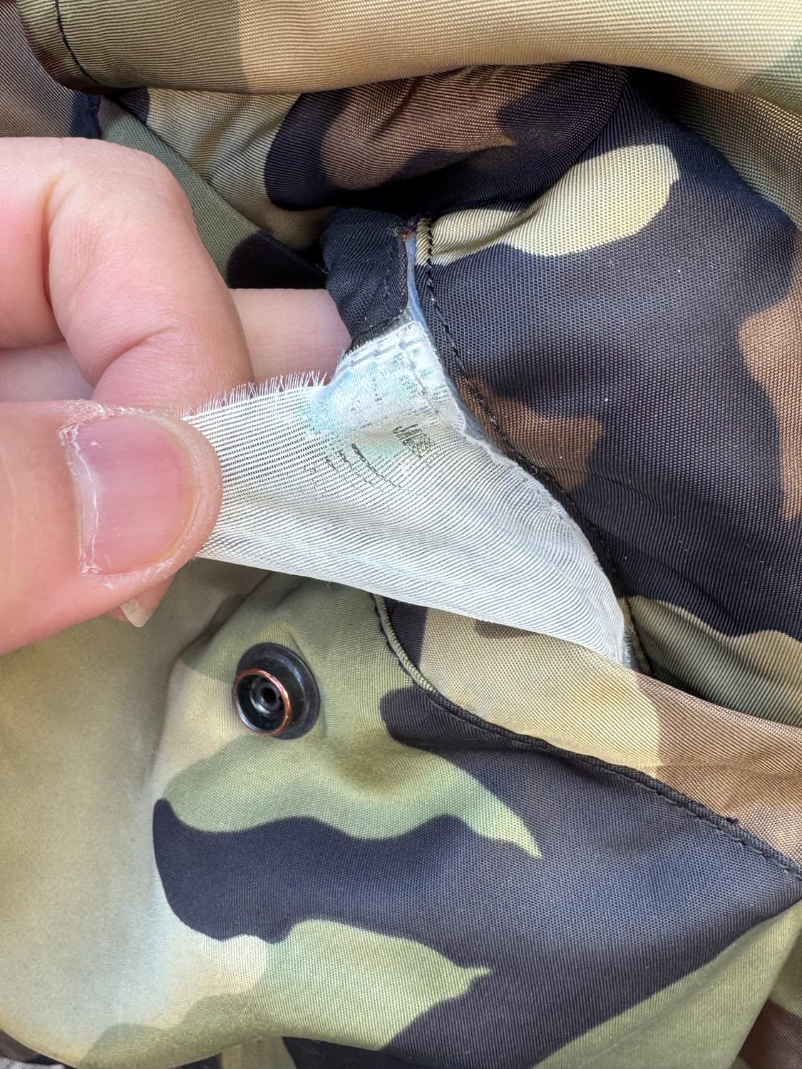 90s 알파인더스트리 우드랜드 카모 MA-1 항공자켓  상품이미지8