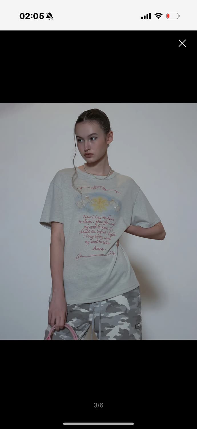 스컬프터 반팔티 sculptor bedtime prayer linen 상품이미지2