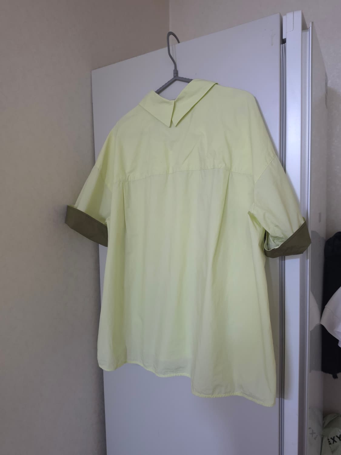 시스템 오버핏 면셔츠 상품이미지5