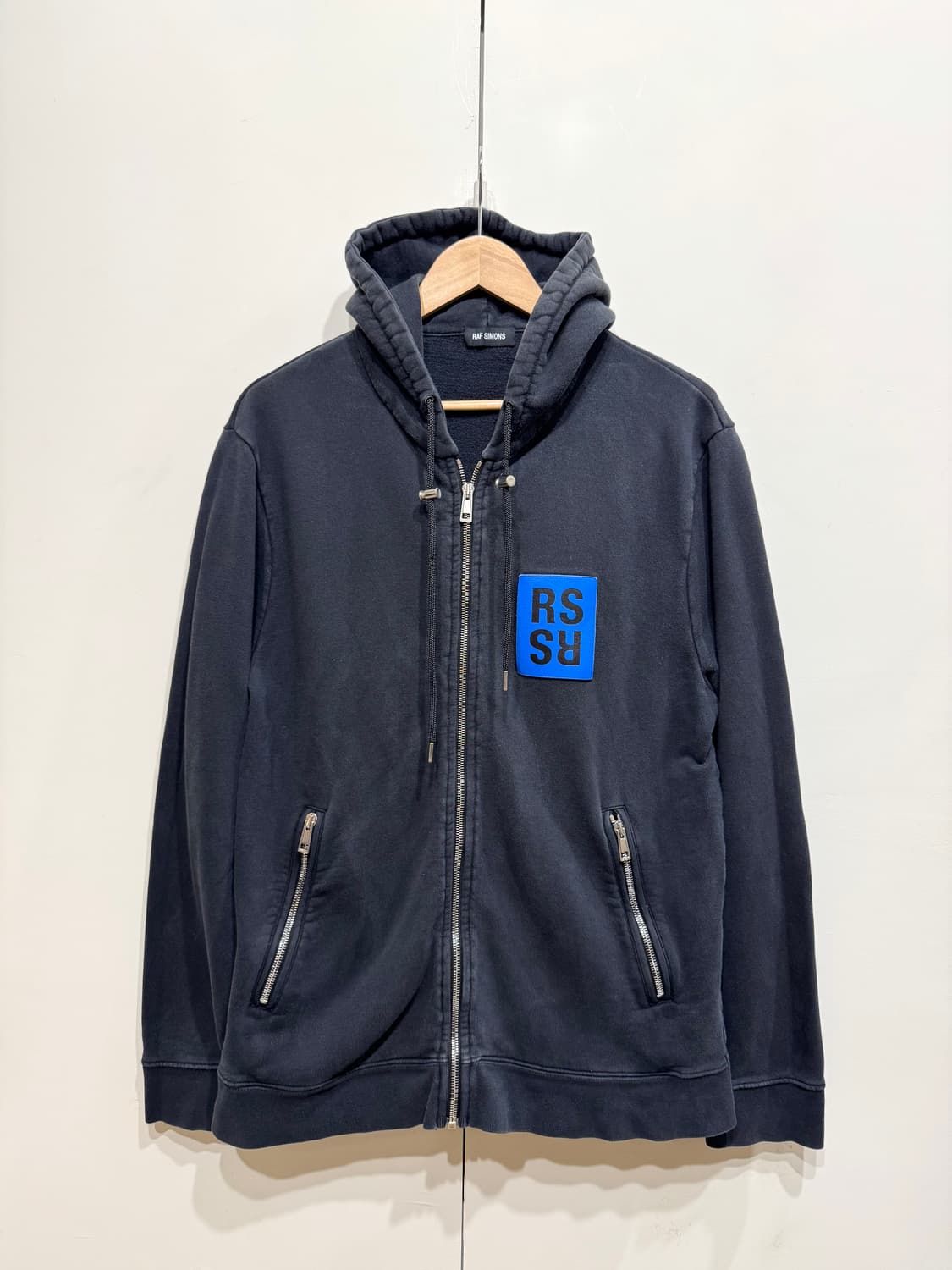 15FW 라프시몬스 로고 패치 후드집업 상품이미지1