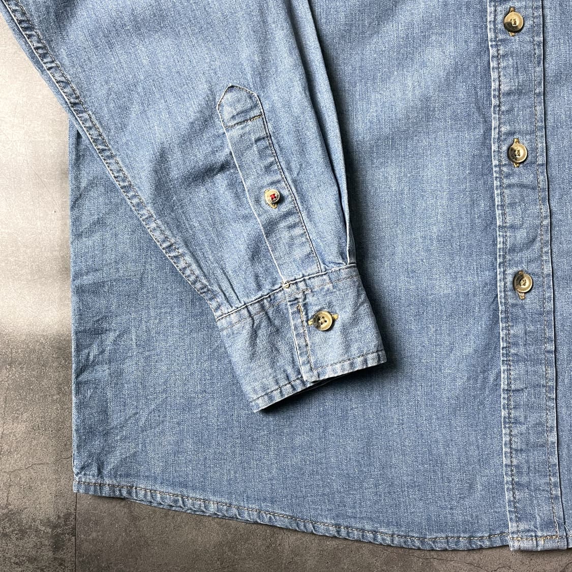 WRANGLER 랭글러 빈티지 데님 코튼셔츠 A00304 상품이미지5