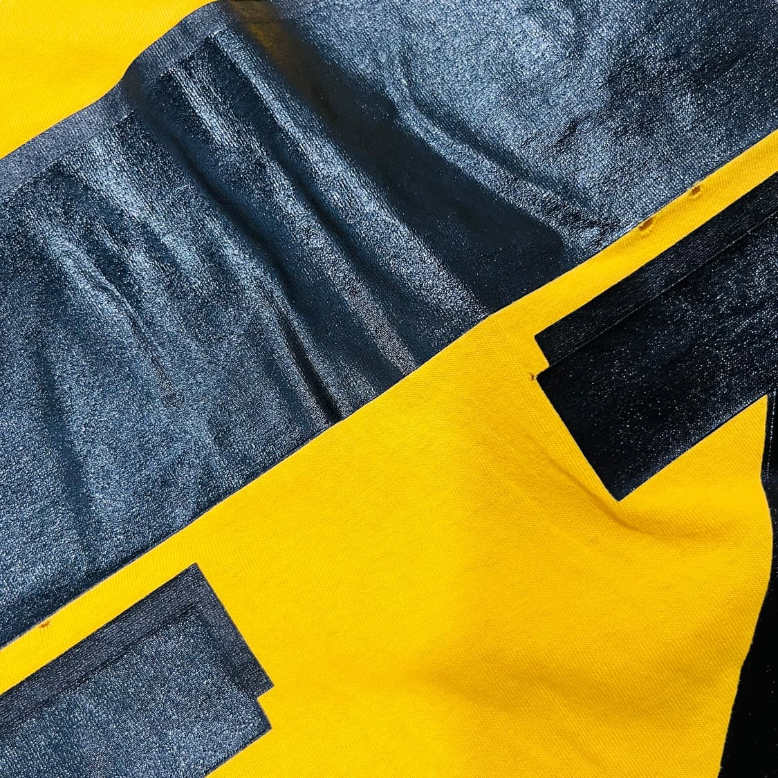오프 화이트 x 챔피온 18ss 콜라보 더블 애로우 노랑 티셔츠 상품이미지10
