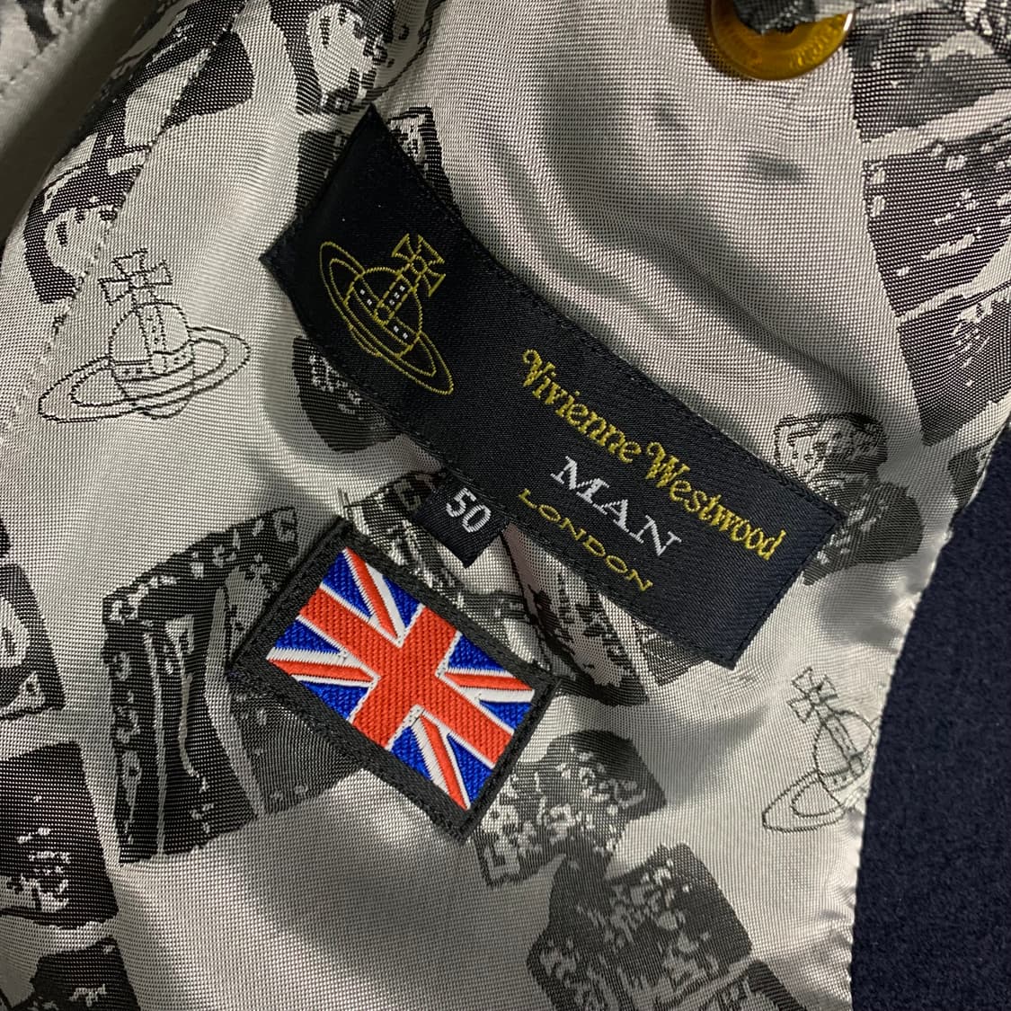 비비안 웨스트우드 맨 네이비 울 코트 상품이미지10