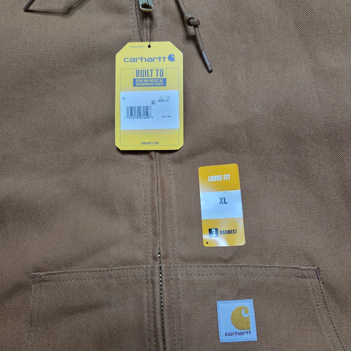 칼하트 J140 덕 액티브 자켓 XL 상품이미지4