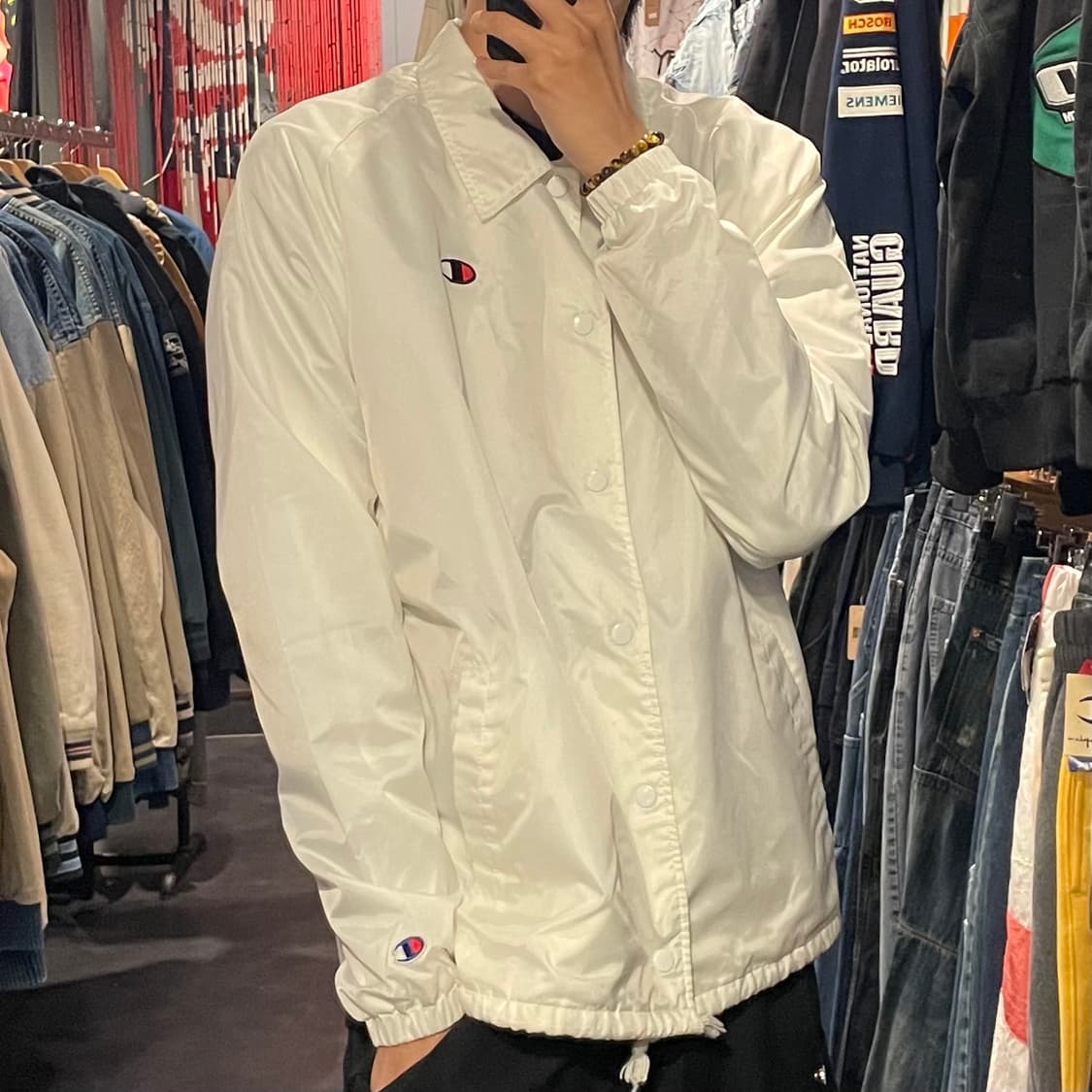 [IM] champion 챔피온 화이트 코치자켓 상품이미지5