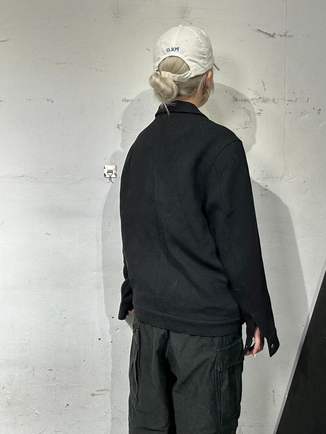 빈티지 빅 포켓 블랙 셔츠 자켓 L 상품이미지3