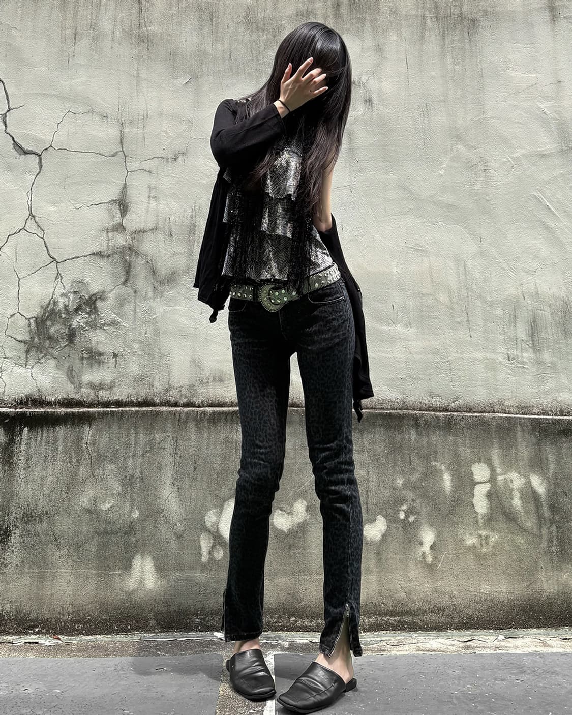 Grunge Snake Print Cami Sleeveless 상품이미지1