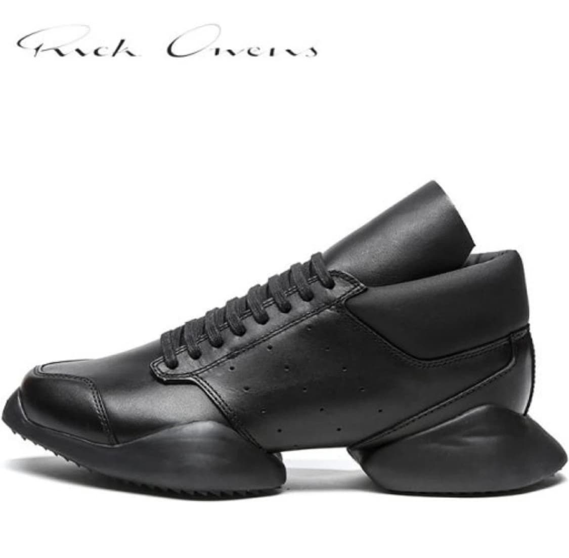 릭오웬스 아디다스 러너 레더 블랙 235 상품이미지3