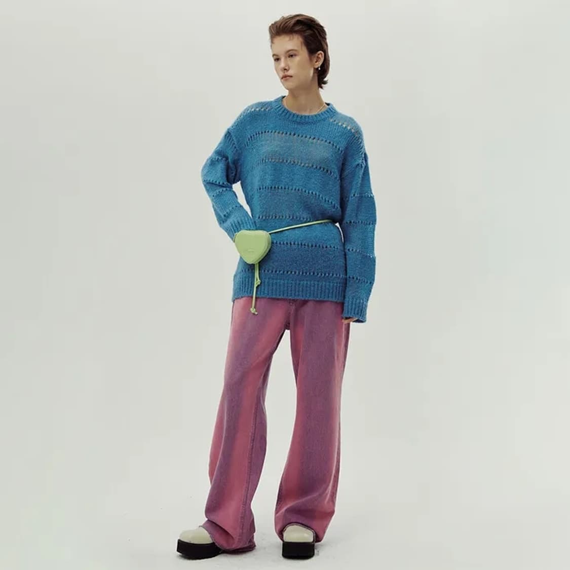 시눈 하트 미니백 애플그린 (긴 끈 ver.) 상품이미지3