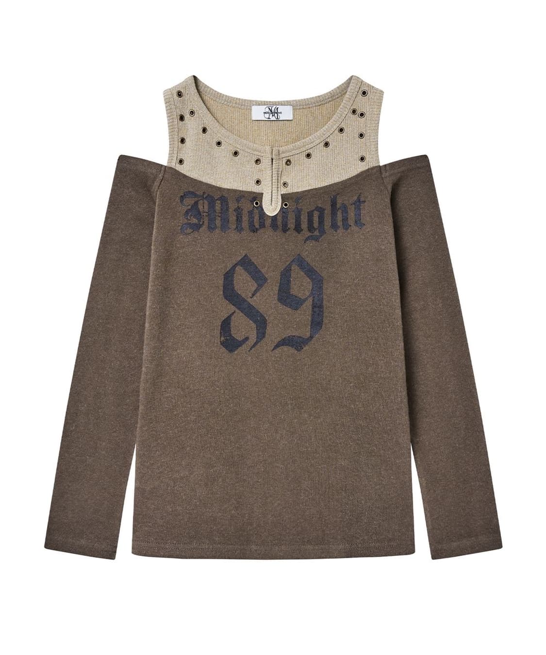 미드나잇무브 아일렛 브라운 긴팔 티셔츠 상품이미지2