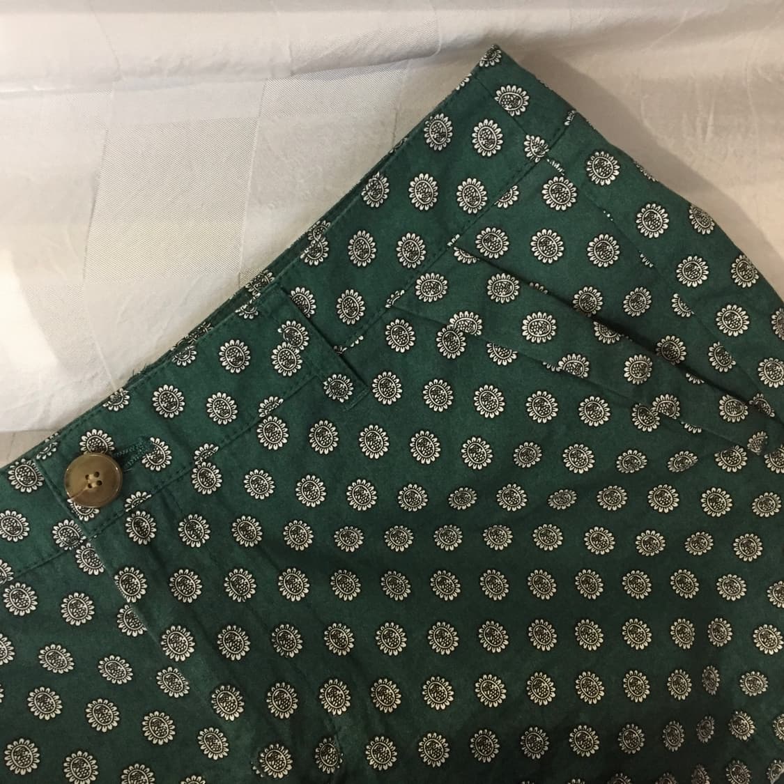 Tate 모리걸 에스닉 오리엔탈 괴짜 그린 숏팬츠 상품이미지3