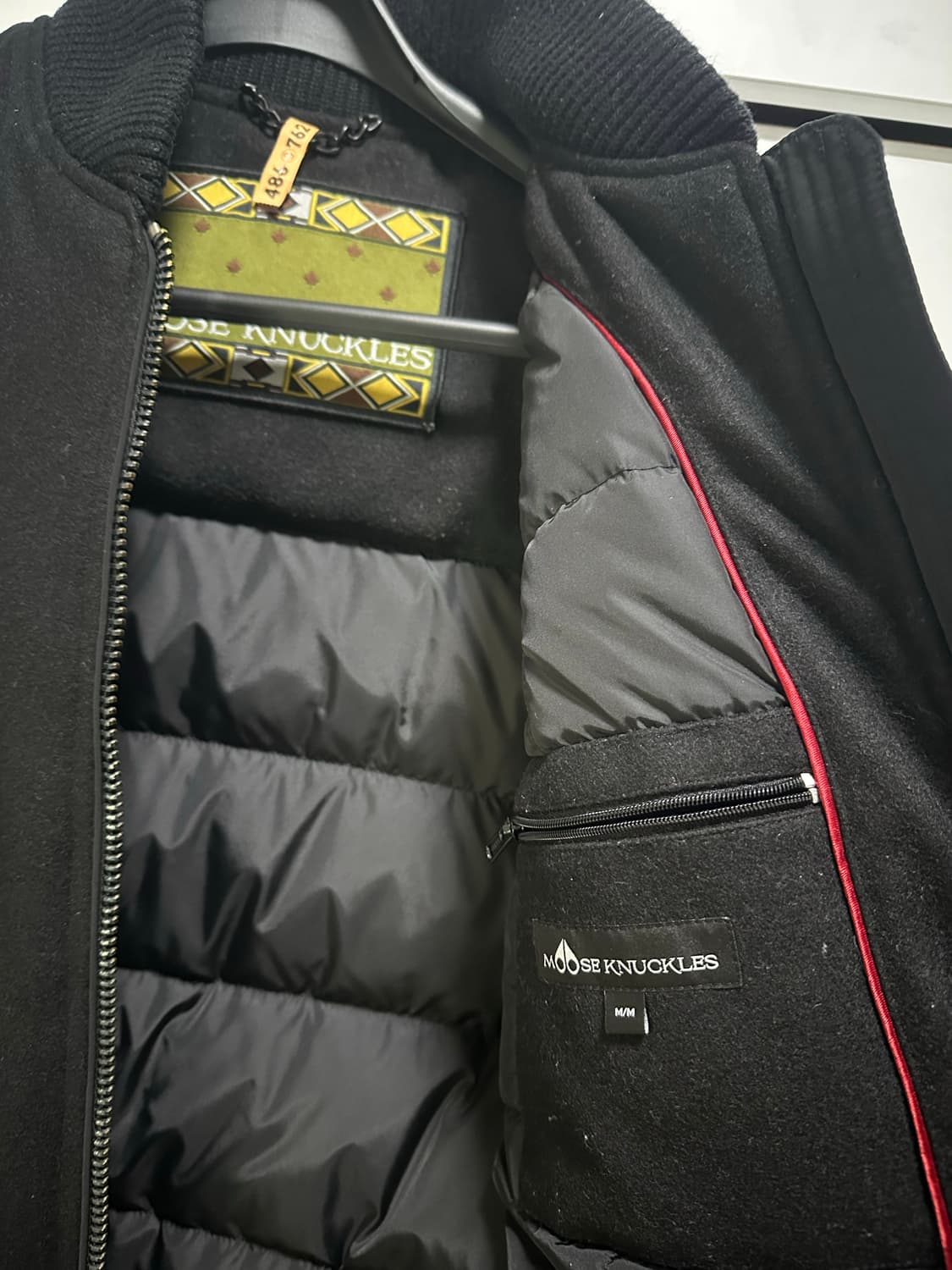 무스너클 남성패딩자켓 M 블랙 상품이미지2