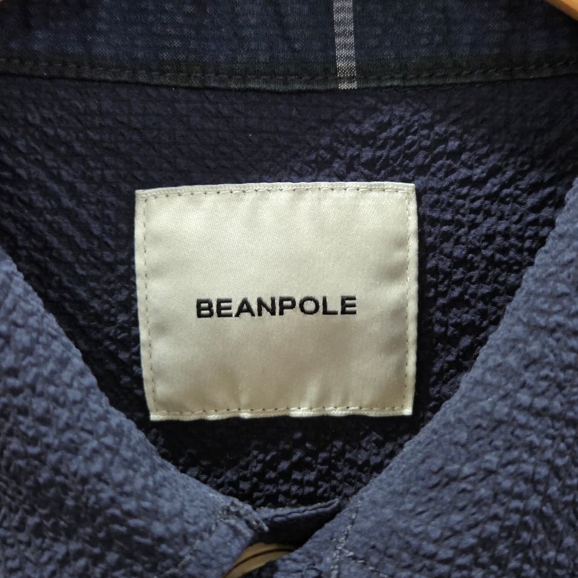 빈폴 키즈 시어서커 버튼다운 자켓 네이비 130/8/9 상품이미지3