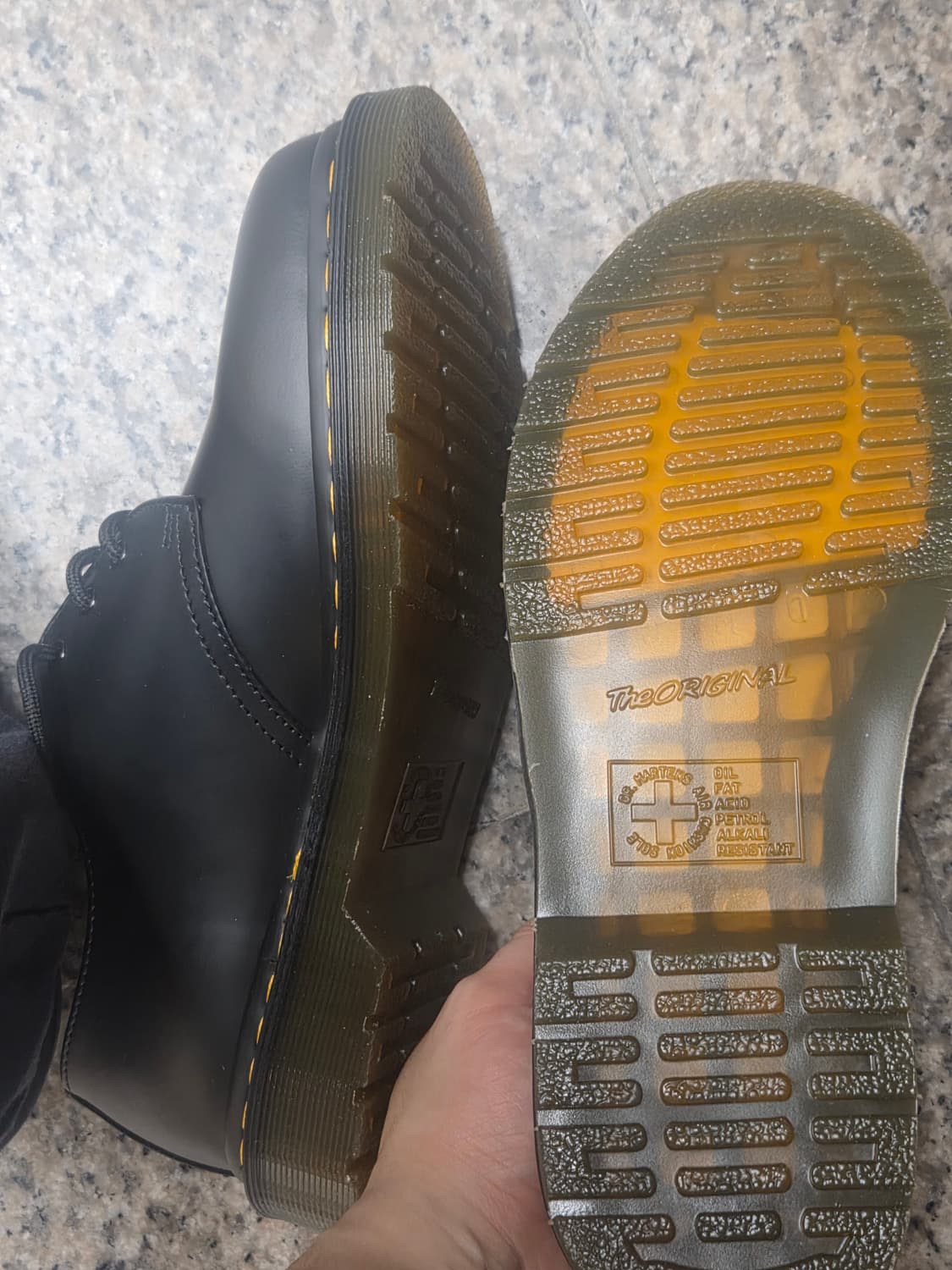 UK8 270 닥터마틴 1461 스무스 블랙 3홀 상품이미지2