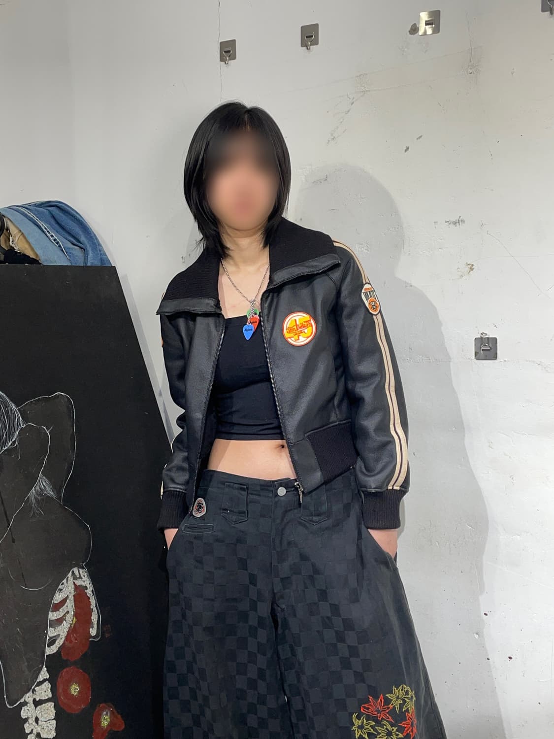 본더치 레더 라이더 가죽 자켓 y2k 빅로고 레더자켓 상품이미지3