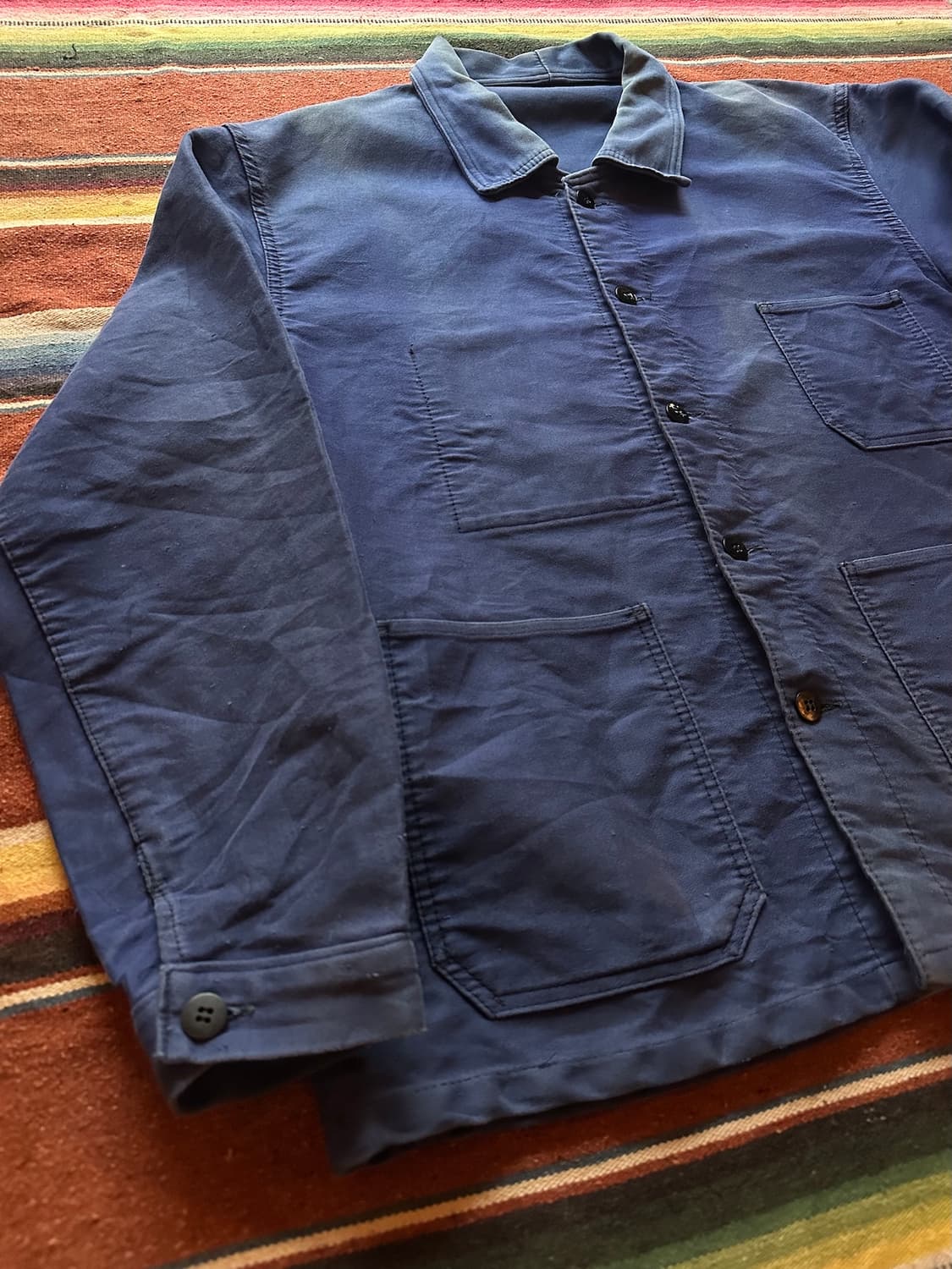 60s 빈티지 프렌치 몰스킨 워크 자켓 상품이미지4