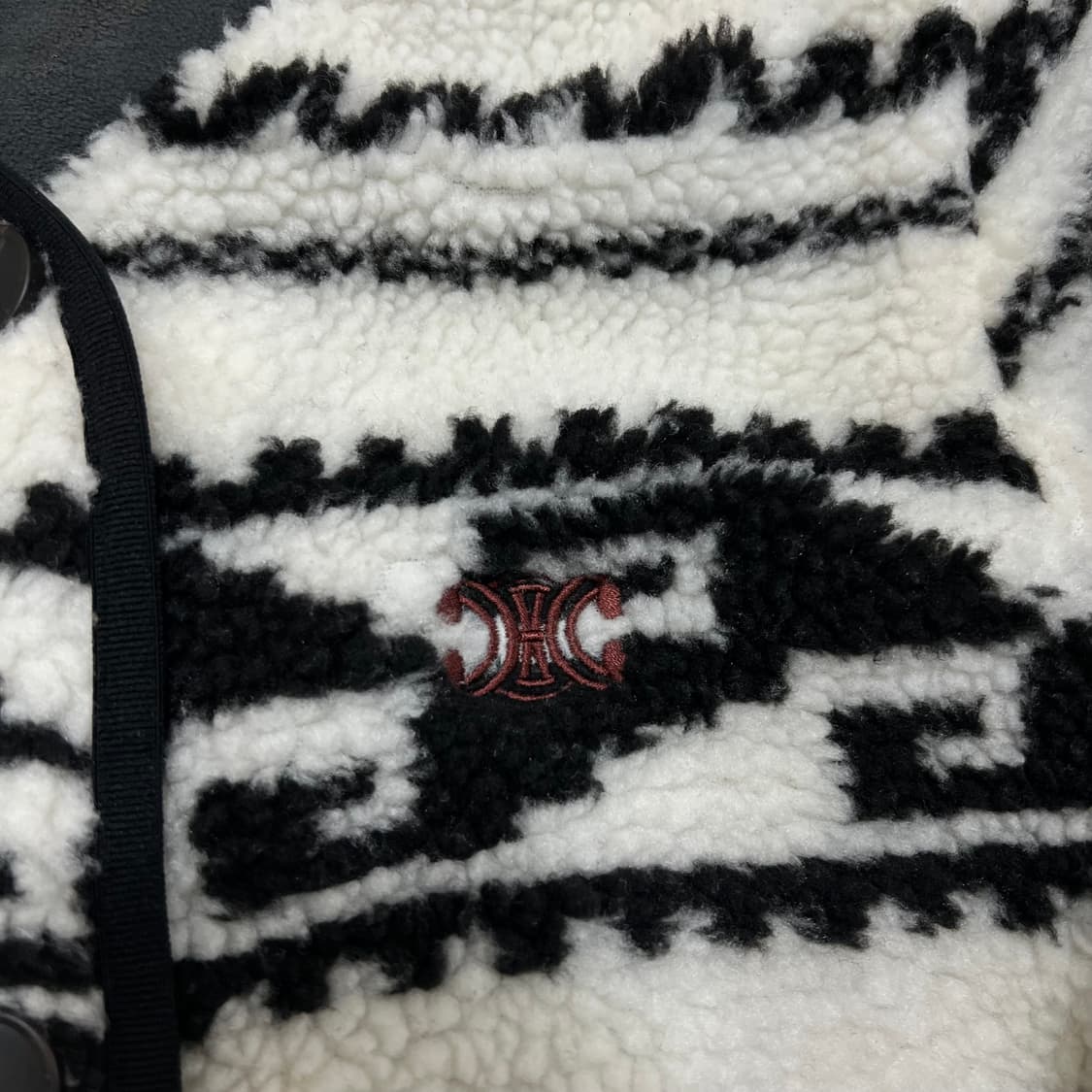 셀린느 파리 여성 자카드 덤블 플리스 후리스 자켓 90-95-165 상품이미지4