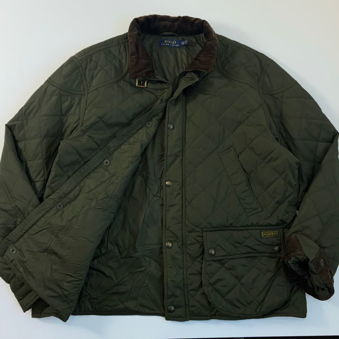 Polo  폴로 랄프로렌 바라쿠다 카키 퀼팅 자켓  상품이미지1