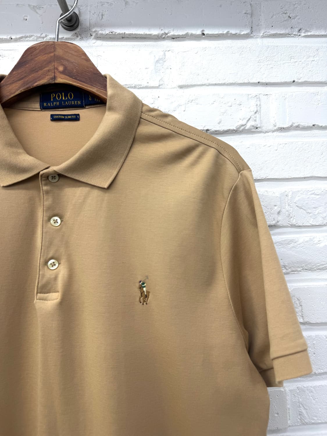 폴로 베이지 커스텀 슬림핏 pk 반팔티 상품이미지4