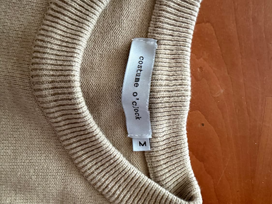 커스텀어클락 베이지 니트 M 상품이미지2