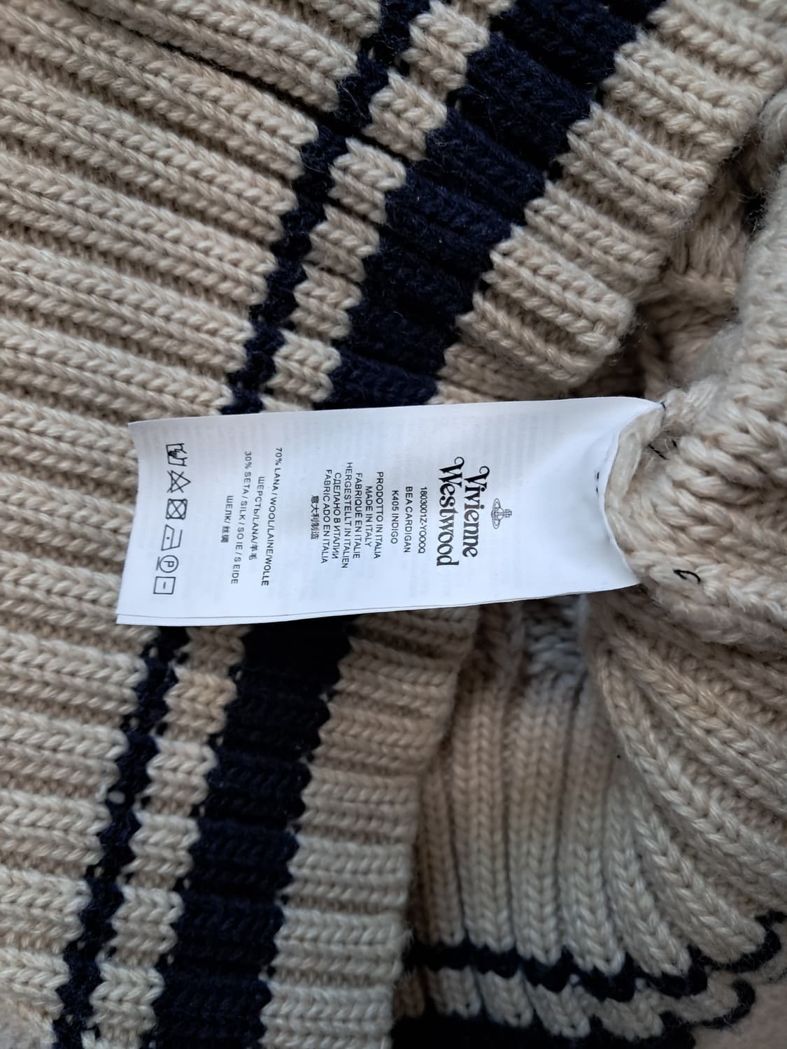 Vivienne Westwood 앵글로매니아 베아 울 실크니트 상품이미지6