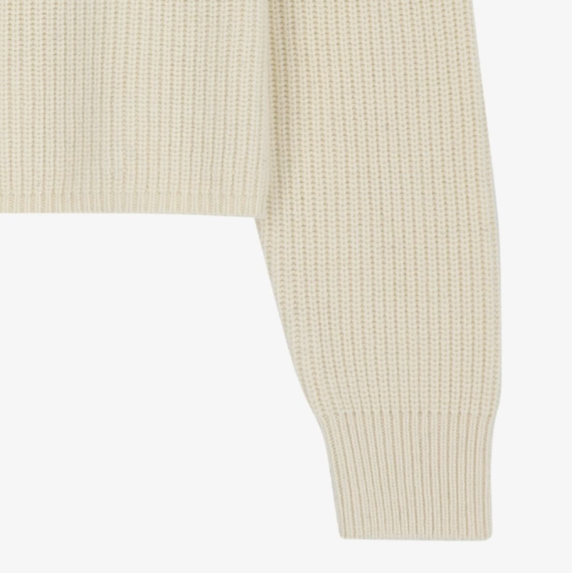 [새상품] 시티브리즈 캐시미어 숄더 레이스업 니트 아이보리 상품이미지9