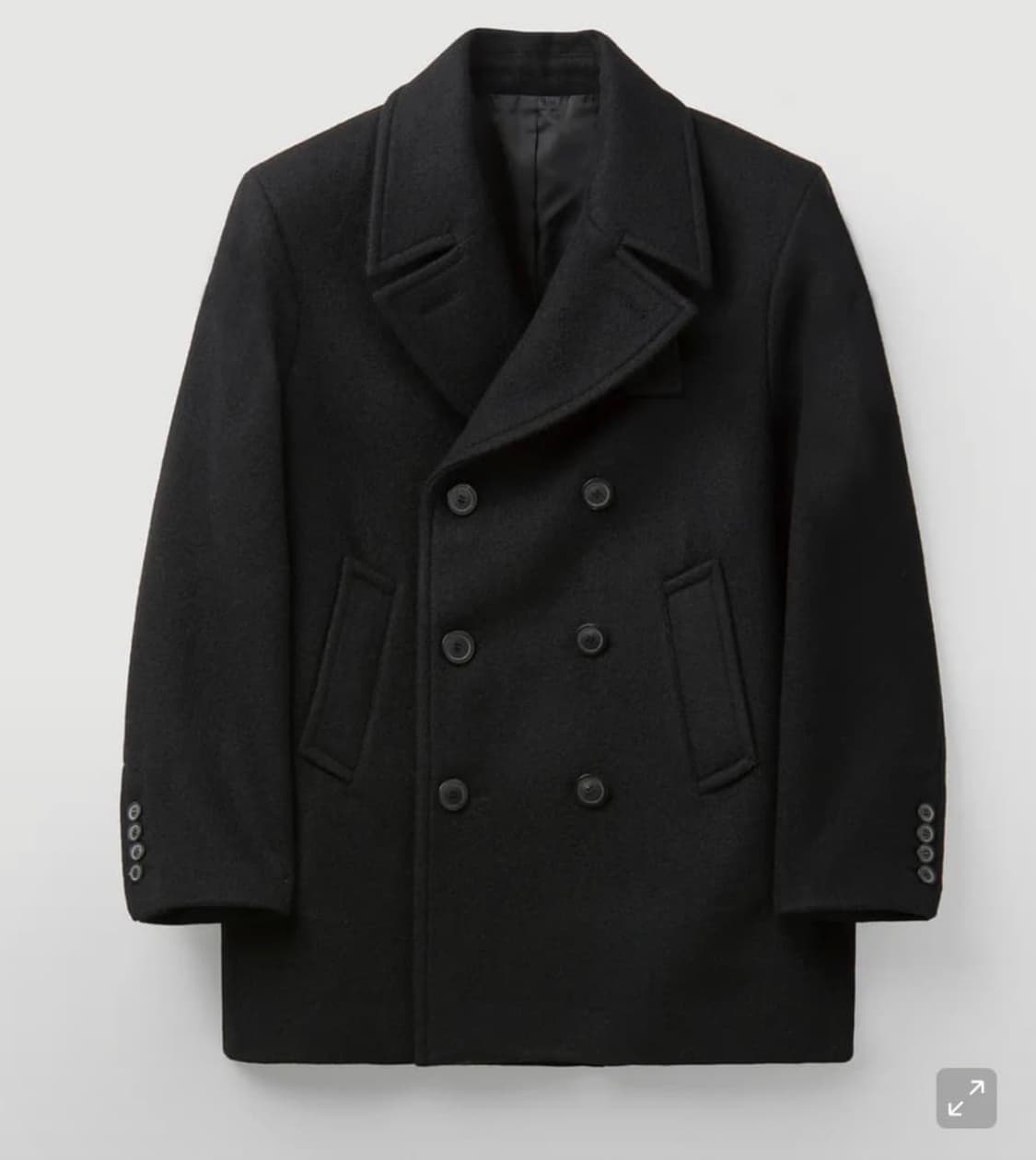 쿠어 버진 울 브로큰 브러쉬 피코트 구매합니다! 상품이미지1