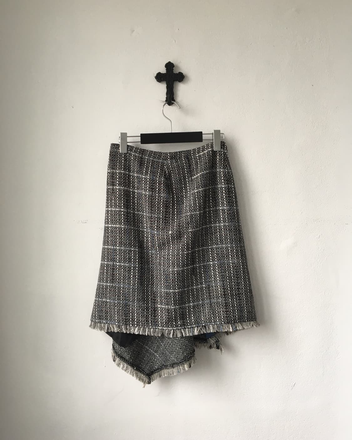 Drape button point knitted skirt 상품이미지2
