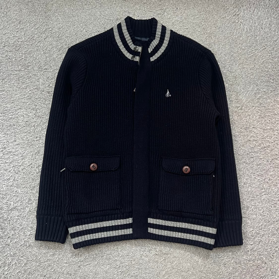 [95-100] 빈폴 누빔 니트집업 상품이미지2